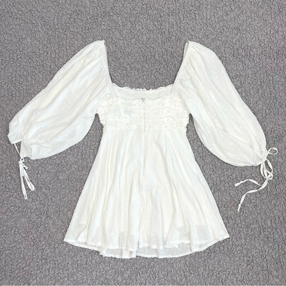 Hello Molly On the Horizon White Ruffle Mini Dress - Picture 11 of 13